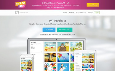 WP Portfolio screenshot