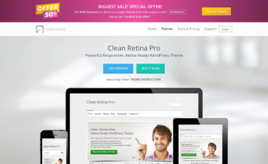 https://www.themehorse.com/themes/clean-retina-pro screenshot