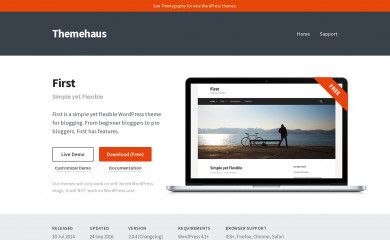 http://themehaus.net/themes/first/ screenshot