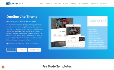 https://www.themehunk.com/product/oneline-lite-theme/ screenshot