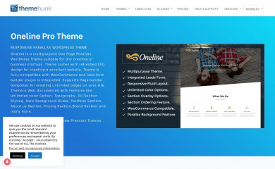 https://www.themehunk.com/product/oneline-single-page-wordpress-theme/ screenshot
