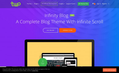Infinity Blog screenshot