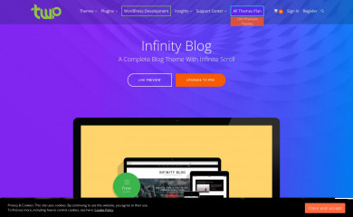 Infinity Blog screenshot