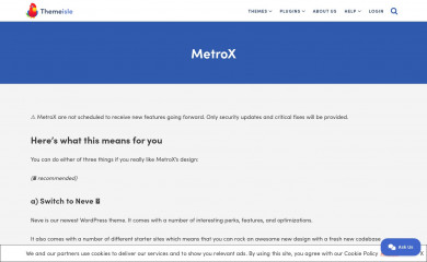 https://themeisle.com/themes/metrox/ screenshot