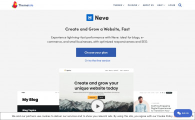 https://themeisle.com/themes/neve/ screenshot