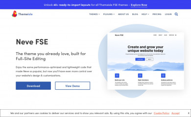 https://themeisle.com/themes/neve-fse/ screenshot