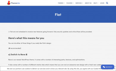 https://themeisle.com/themes/flat/ screenshot