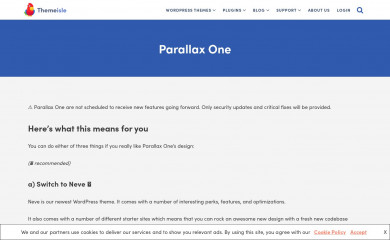 http://themeisle.com/themes/parallax-one/ screenshot