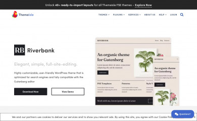 https://themeisle.com/themes/riverbank/ screenshot