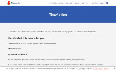 http://themeisle.com/themes/themotion screenshot