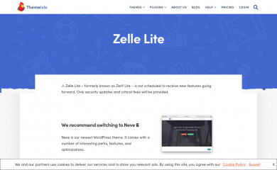 https://themeisle.com/themes/zerif-lite/ screenshot