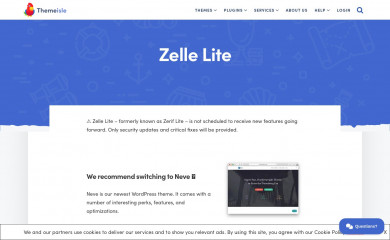 https://themeisle.com/themes/zerif-lite/ screenshot