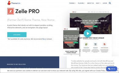 Zerif PRO screenshot