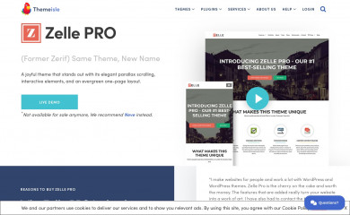 https://themeisle.com/themes/zerif-pro-one-page-wordpress-theme/ screenshot