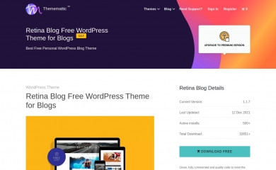 Retina Blog screenshot