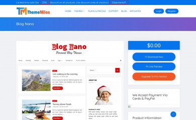 Blog Nano screenshot
