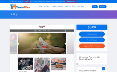 Lili Blog screenshot