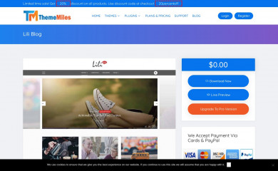 Lili Blog screenshot