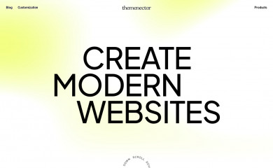 http://www.themenectar.com screenshot