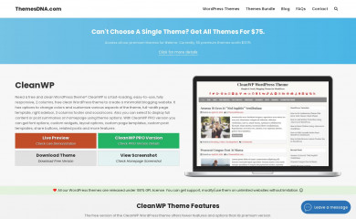 CleanWP screenshot