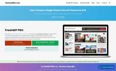 FreshWP PRO screenshot
