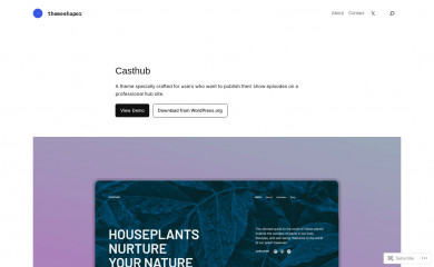 https://themeshaper.com/casthub/ screenshot