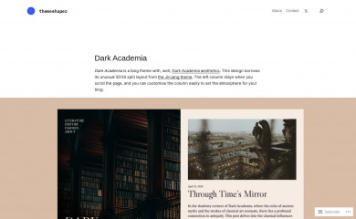 Dark Academia screenshot
