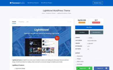 https://themesia.com/lightnovel-wordpress-theme screenshot