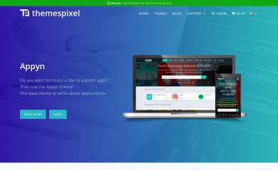 https://themespixel.net/en/theme/appyn/ screenshot