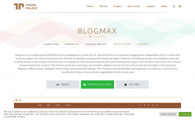 Blogmax screenshot