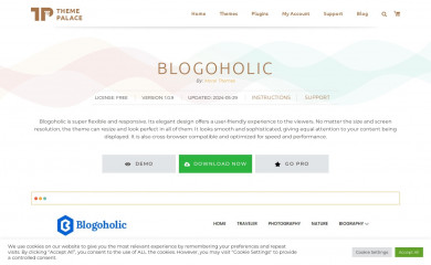 Blogoholic screenshot