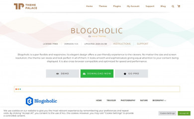 Blogoholic screenshot