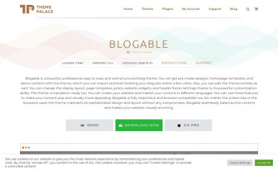 Blogable screenshot