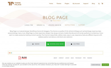 Blog Page screenshot