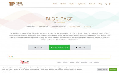 Blog Page screenshot