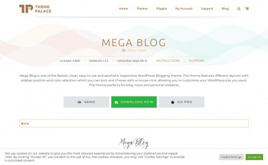 Mega Blog screenshot