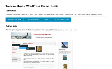 https://themes.tradesouthwest.com/wordpress/leslie/ screenshot