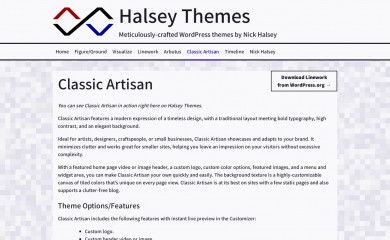 Classic Artisan screenshot