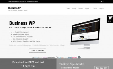 Business WP screenshot