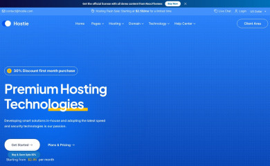 https://themewant.com/products/wordpress/hostie screenshot