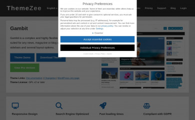 https://themezee.com/themes/gambit/ screenshot