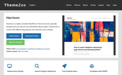 https://themezee.com/themes/harrison/ screenshot