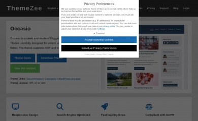 https://themezee.com/themes/occasio/ screenshot