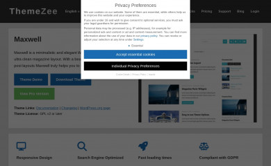 https://themezee.com/themes/maxwell/ screenshot