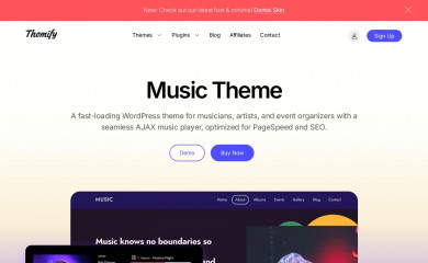 Themify Music screenshot