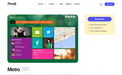 https://themify.me/themes/metro screenshot