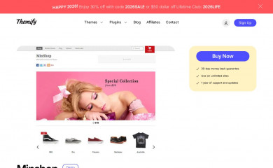 Themify Minshop screenshot