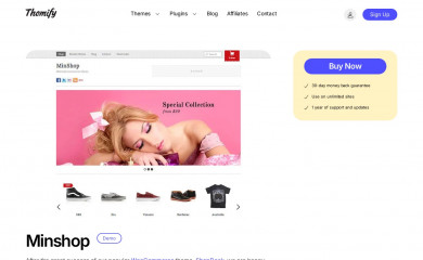 Themify Minshop screenshot