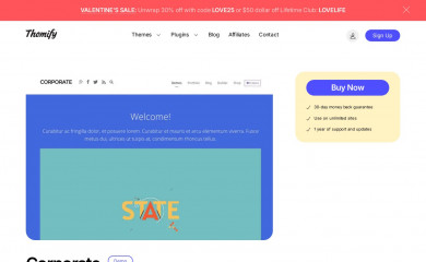Themify Corporate screenshot