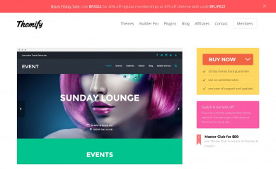 Themify Event screenshot